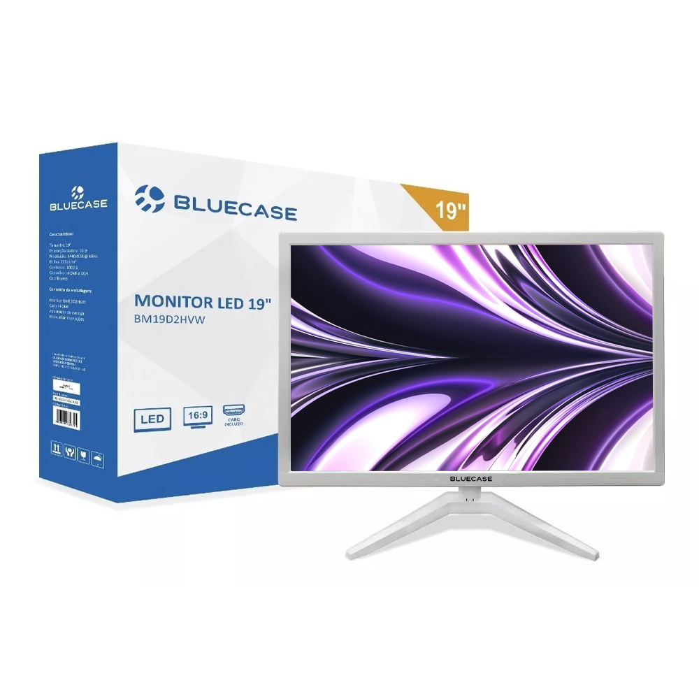 Monitor Bluecase  BM19D4HVW 19P VGA/HDMI 1920x1080 Branco image number 4